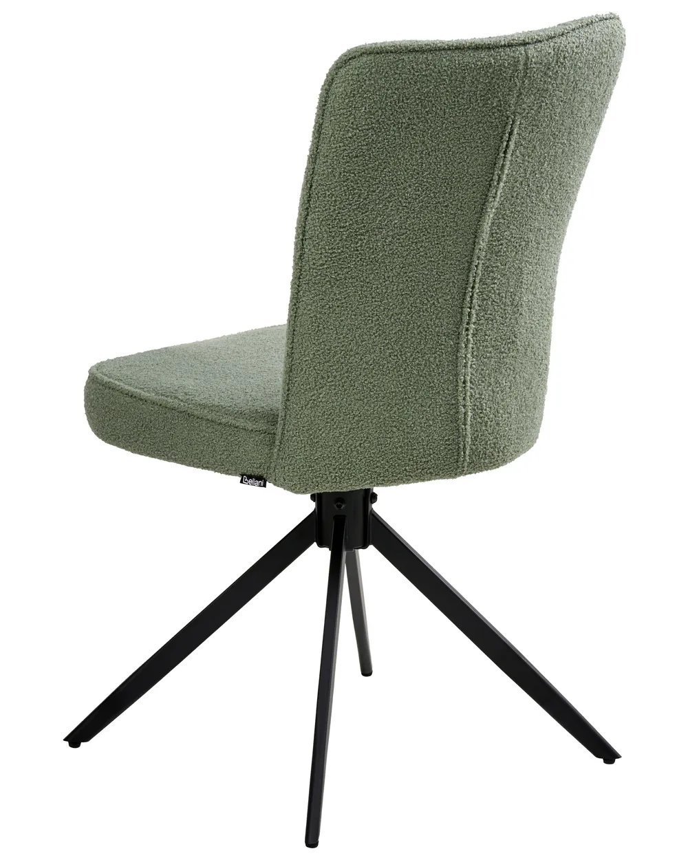 Esszimmerstuhl 2er Set drehbar RYAN Bouclé Hellgrün_1042447