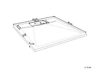 Shower Tray AZZURRO 800 x 800 x 30 mm Black_968539