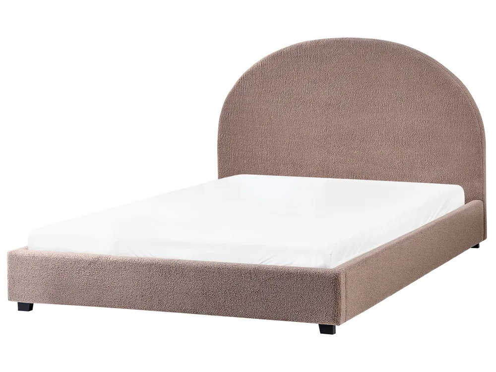Wasserbett Bouclé VAUCLUSE 140 x 200 cm Taupe_977365