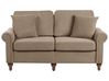 Sofa 2-Sitzer GINNERUP Stoff Braun