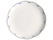 Set of 24 Dinnerware CHAROLI Porcelain White/ Blue_1061866