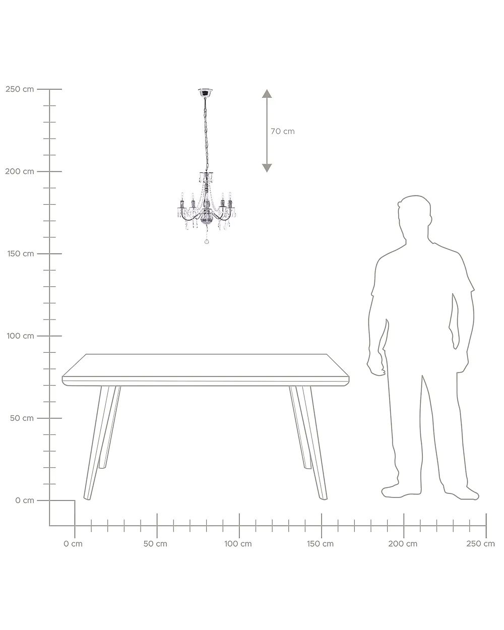 Chandelier BLAKNEY Silver_1164467