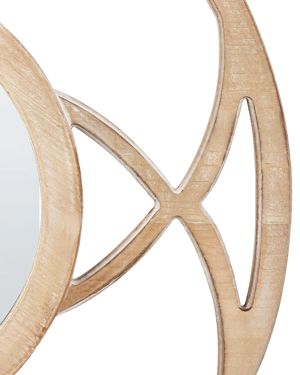 Wandspiegel IZTAPALAPA 60 cm 60 cm Helles Tannenholz_848425