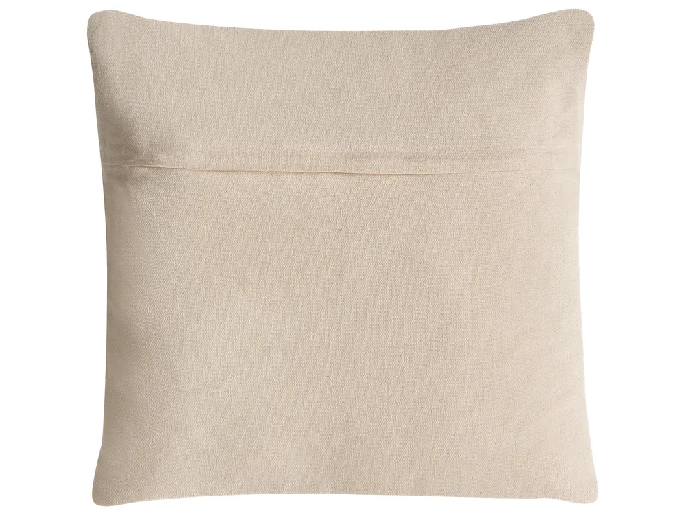 Dekokissen 3er Set MERBAU 45 x 45 cm Baumwolle Schwarz / Beige Abstraktes Muster_1041218