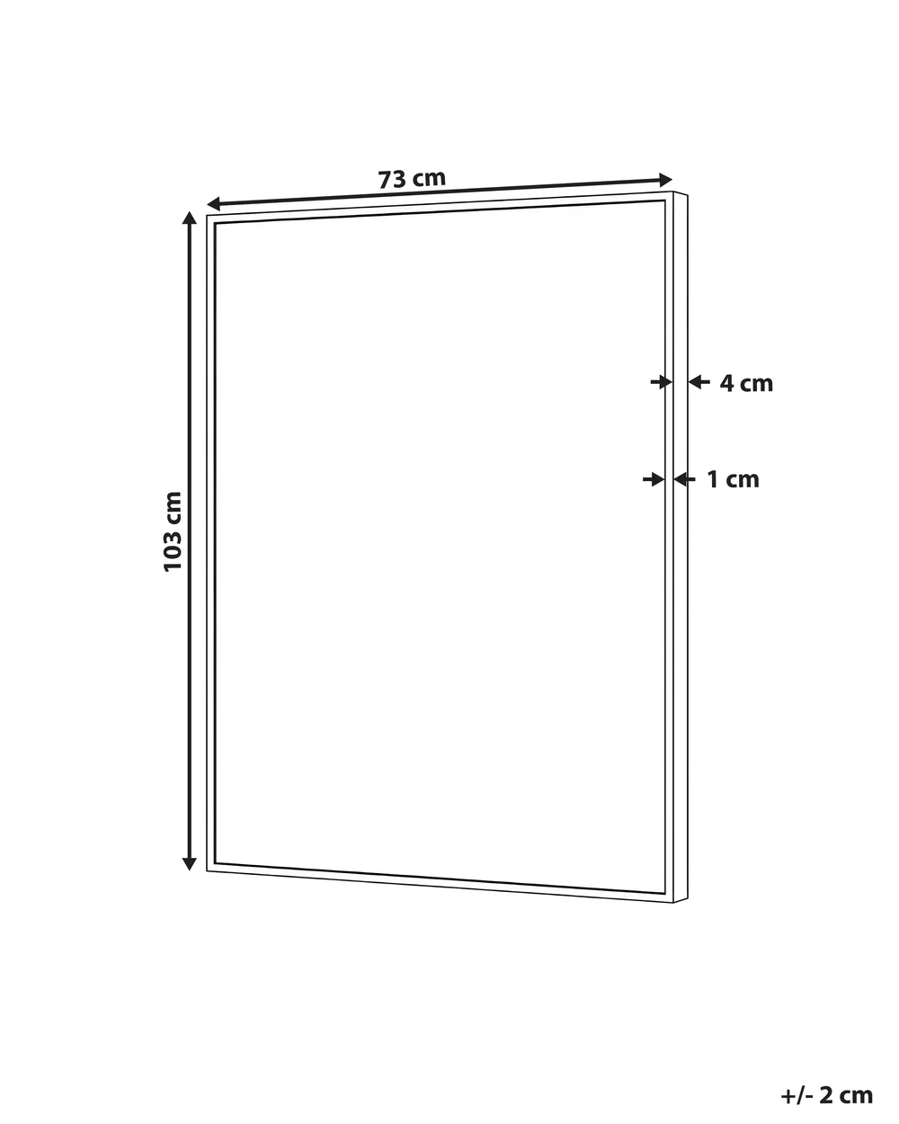 Canvas COLERAINE Abstraktes Muster Beige_1071542