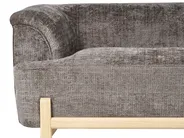 Sofa 3-Sitzer ALNOR Chenillegewebe Braun_1019057