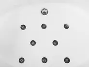 Corner Hot Tub with LED MANGLE 1870 x 1360 mm White_802824