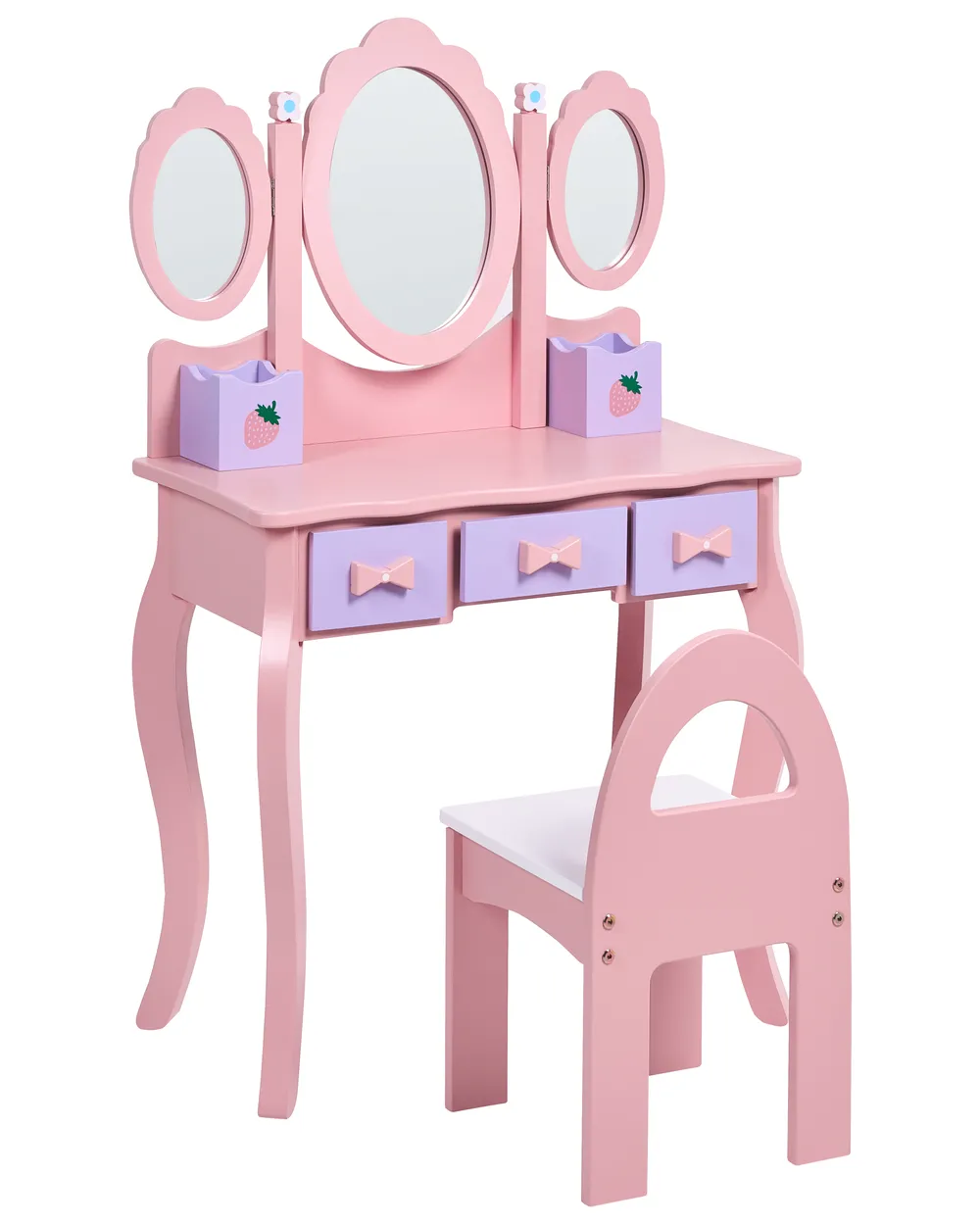 Kinderschminktisch mit Stuhl ROSABELLE Rosa