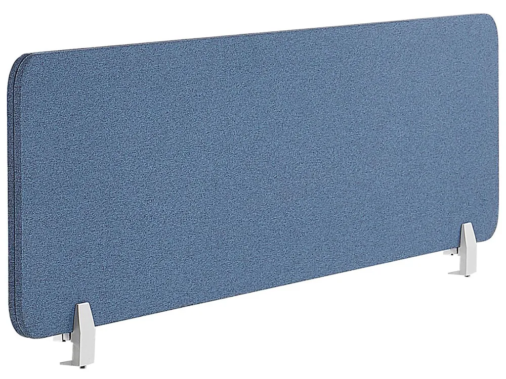 Schreibtischtrennwand WALLY 120 x 40 cm Blau