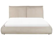 Waterbed Corduroy VINAY 160 x 200 cm (EU King Size) Taupe_881117