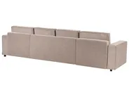U-förmiges Schlafsofa 4-Sitzer VATNE mit Stauraum Stoff Taupe_950514