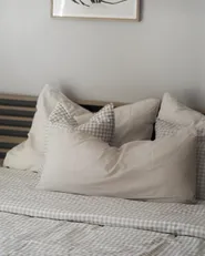 Bed Pillow PELISTER Low 40 x 80 cm Microfibre White_977783