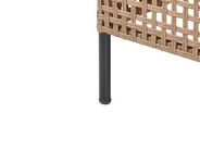 U-Shape Garden Sofa 6 Seater OMEGANA Modular PE Rattan Light Beige_1040798