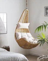 Hängesessel ATRI II Polyrattan Naturfarben_765413