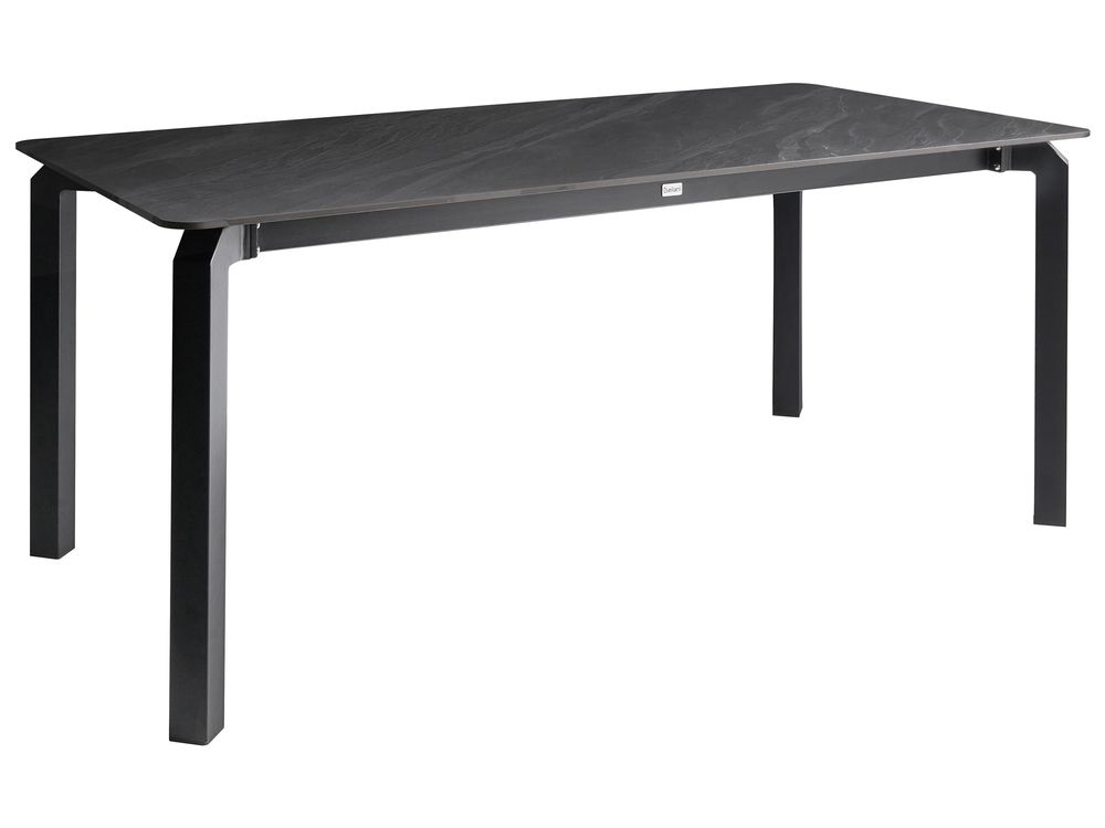 Conference Table FELETTO 90 cm 180 cm Stone Black Marble