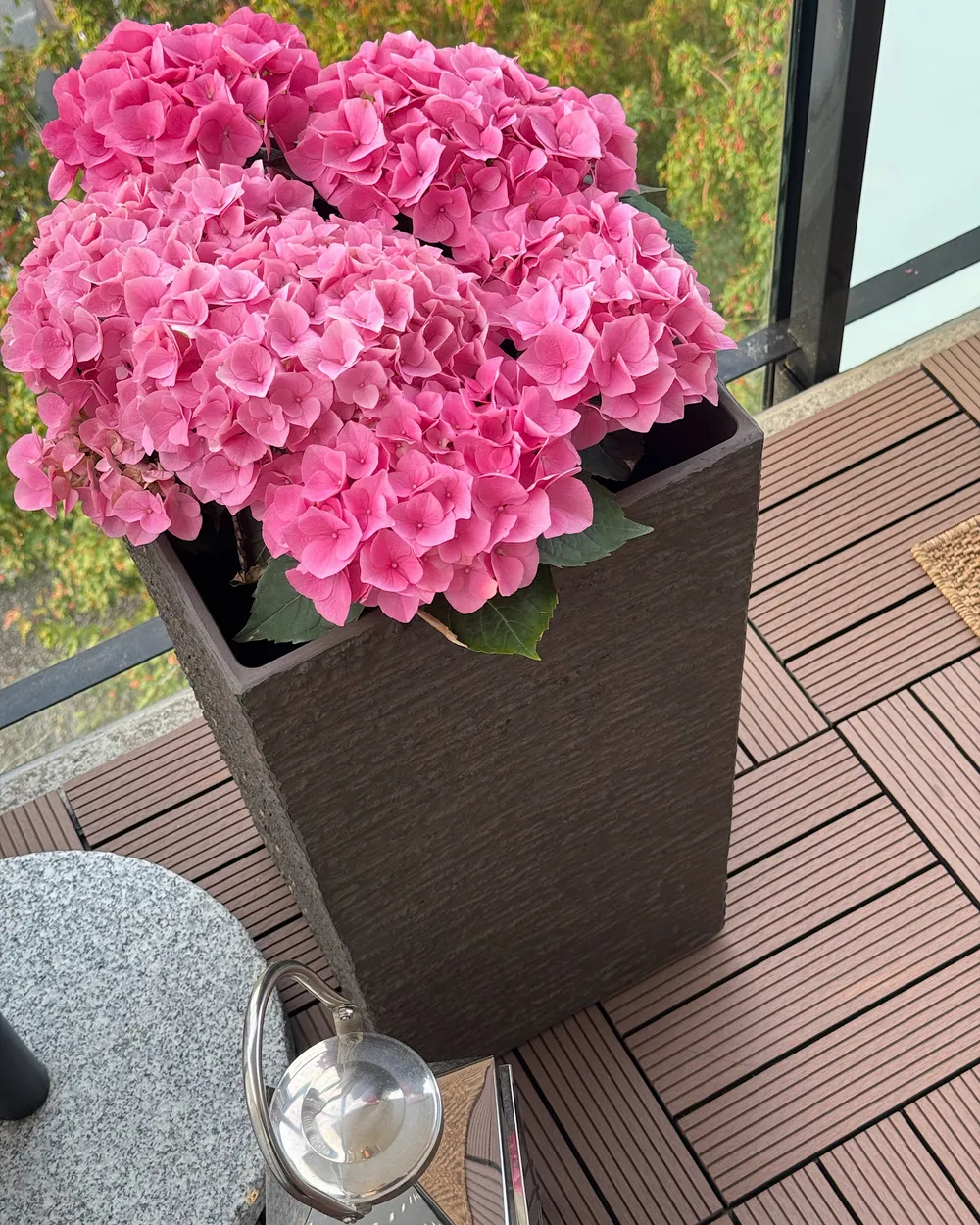 Blumenkübel TENNO 30 cm Dunkelbraun_1019836