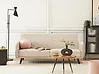 Schlafsofa 3-Sitzer SENJA Samtstoff Beige
