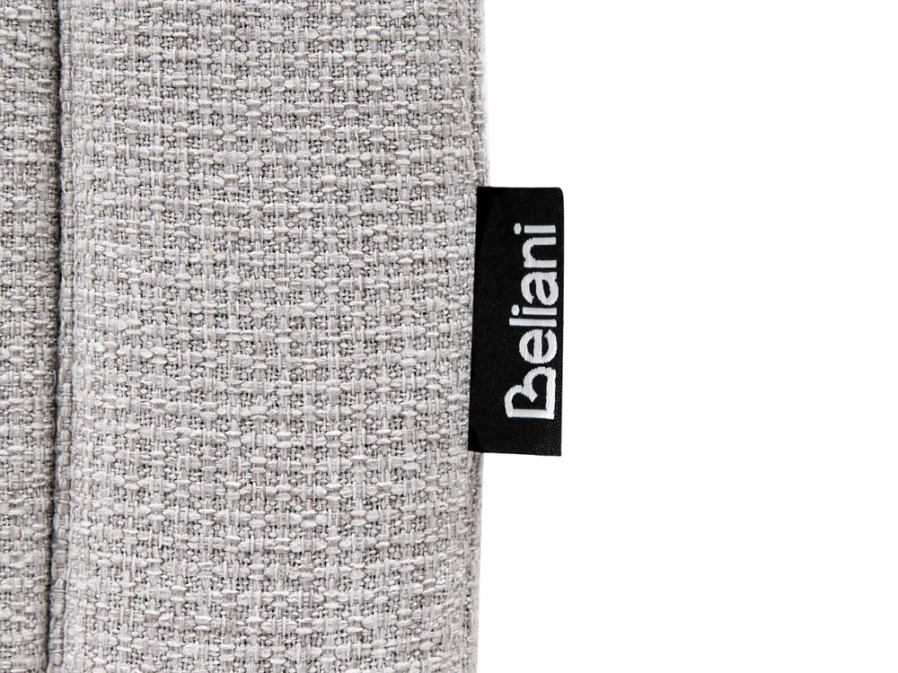 Bett mit Stauraum ohne Kopfteil DINAN Stoff Hellgrau 90 x 200 cm_1073728