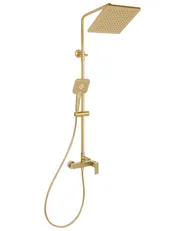 Duschsystem mit Mischbatterie und Regenbrause COLORADA Gold_1000701