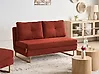Schlafsofa 3-Sitzer JERSLEV Stoff Rot