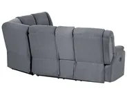 Ecksofa manuell verstellbar 5-Sitzer ROKKE Stoff Grau linksseitig_1108229
