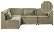 Modul Ecksofa 4-Sitzer LEMVIG Cord Grün rechtsseitig_1053531