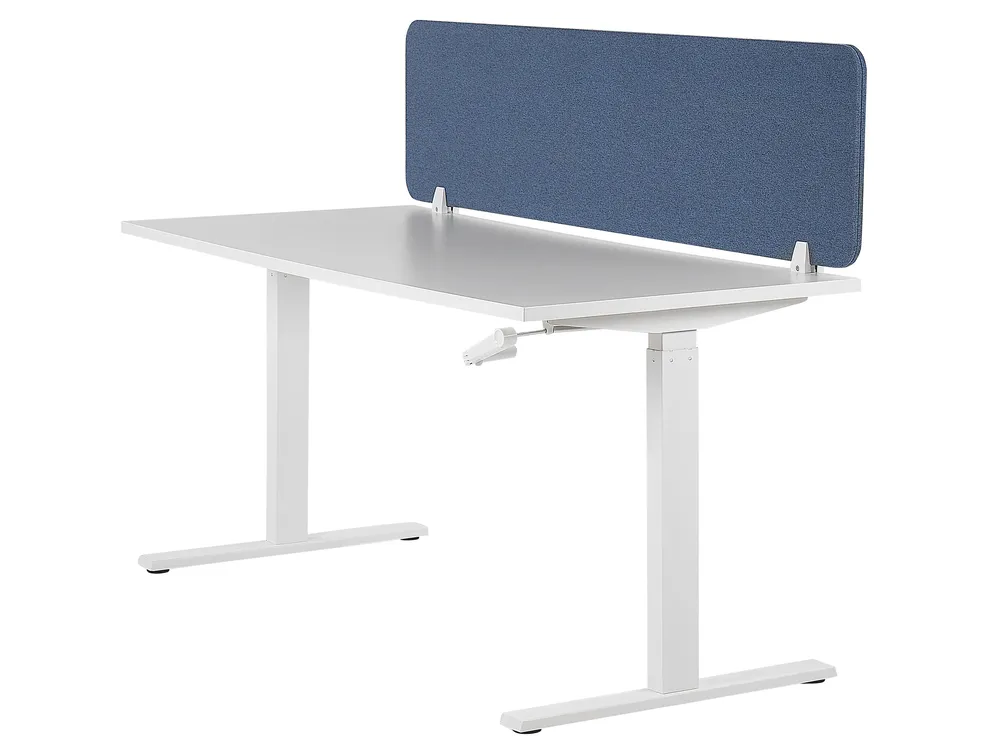 Desk Screen WALLY 120 x 40 cm Blue_1136296