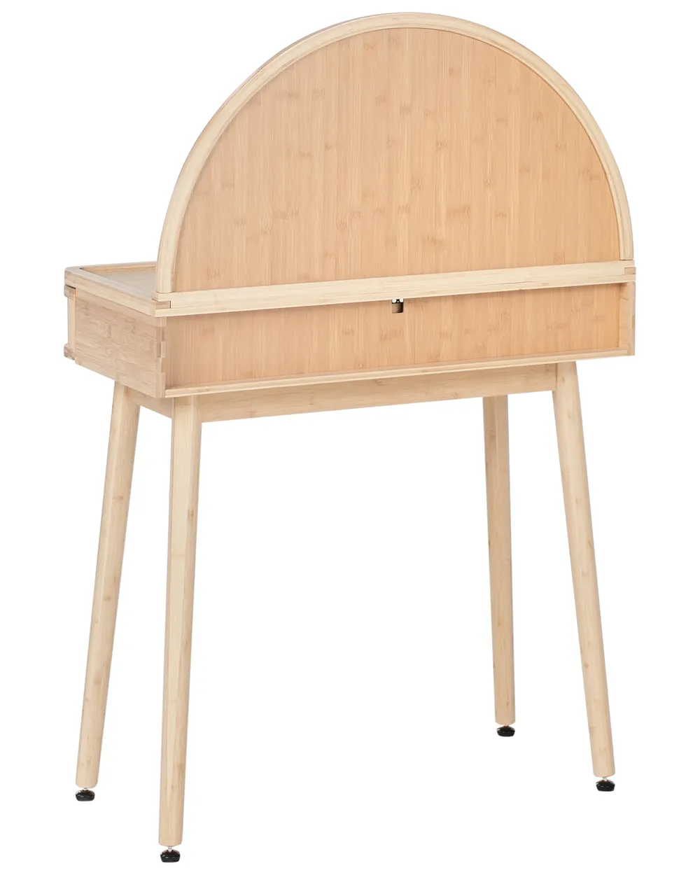 Miroir De Coiffeuse Artisanal En Bois – Feuille D’or – 41 X 51 Cm