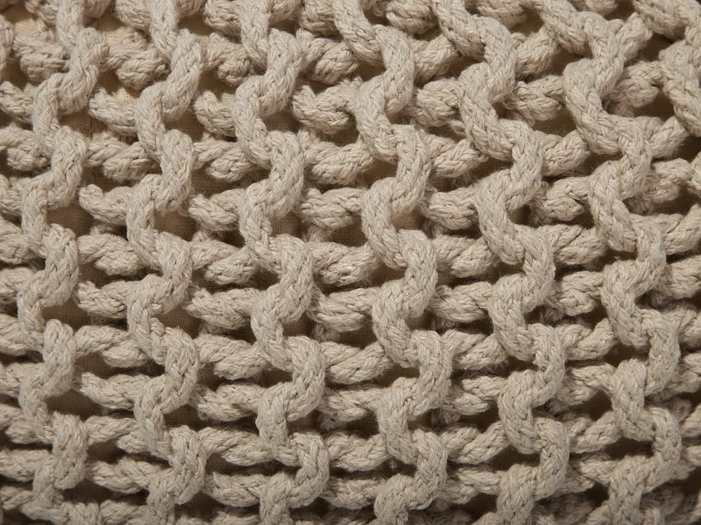 Pouf CONRAD Baumwolle Hellbeige_735567