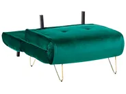 1-Sitzer Schlafsofa VESTFOLD Samtstoff Dunkelgrün_808615