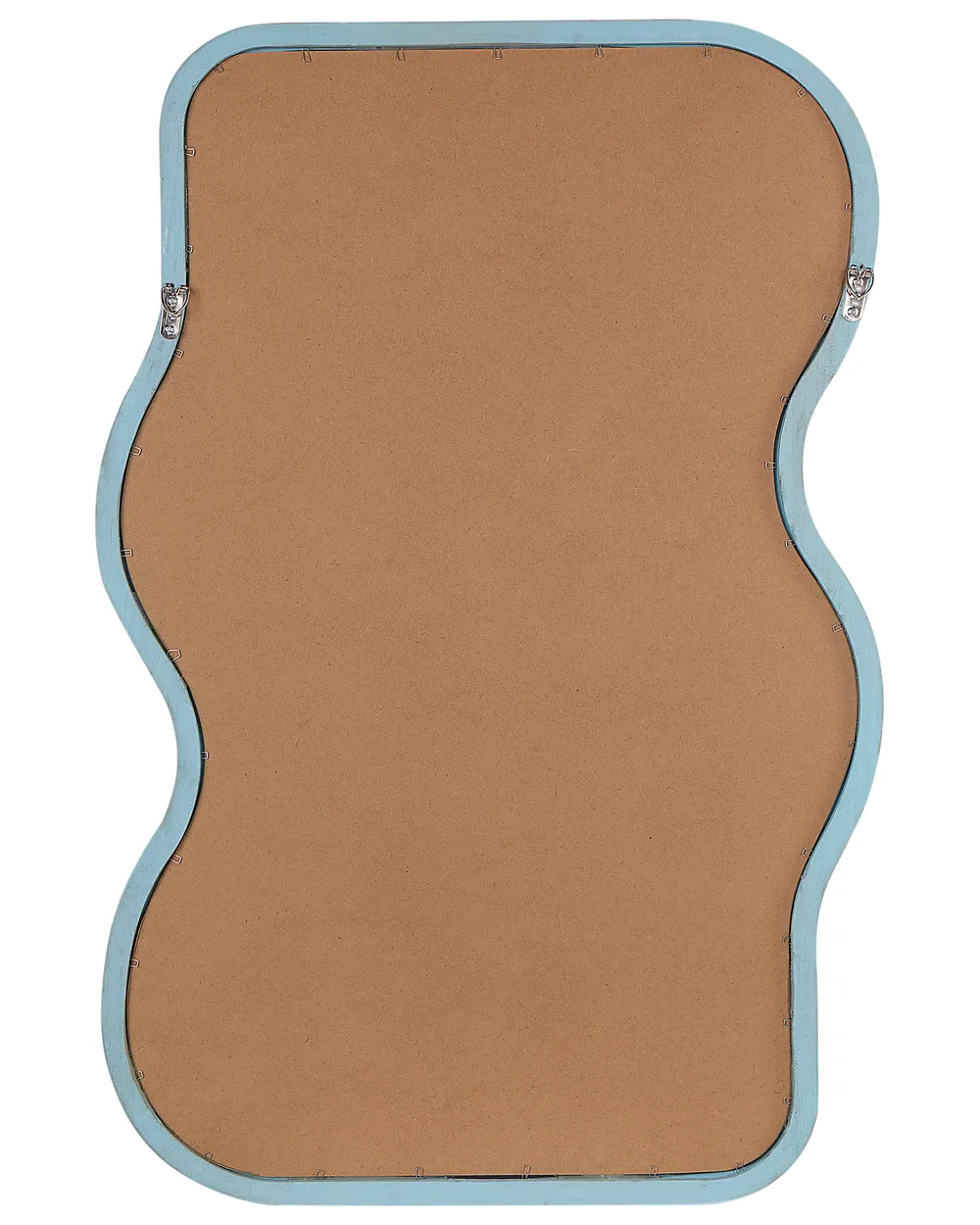 Wandspiegel RONNET 60 cm 90 cm Paulownia-Holz Hellblau_914839