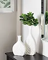 Dekovase THAPSUS 39 cm Keramik Weiß