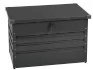 Storage Box CEBROSA 100 cm 62 cm Metal Graphite Grey_1188366