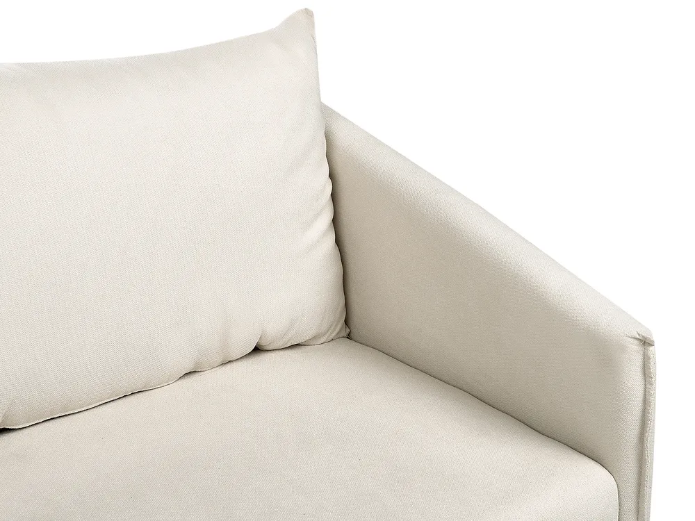 Sofa 2-Sitzer MAURA Stoff Hellbeige_892227