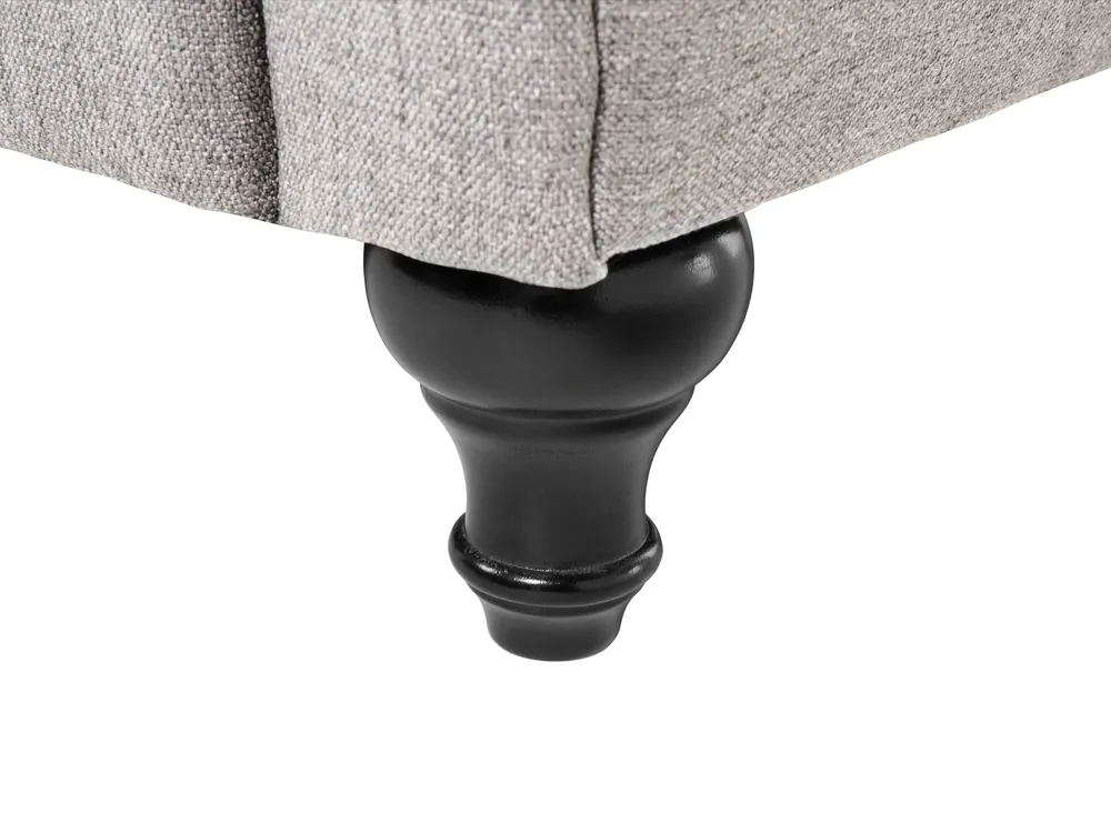 Living Room Set 4 Seater CHESTERFIELD Fabric Light Grey_797127