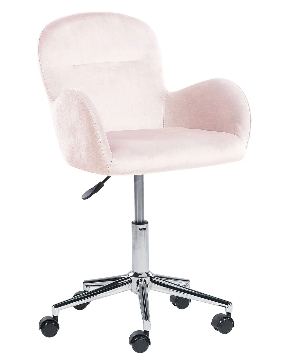 Schreibtischstuhl PRIDDY Samtstoff Rosa