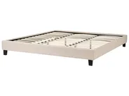 Bett ohne Kopfteil Stoff ROANNE 180 x 200 cm Beige_724140