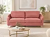 Sofa 3-Sitzer TROSA Stoff Rosa