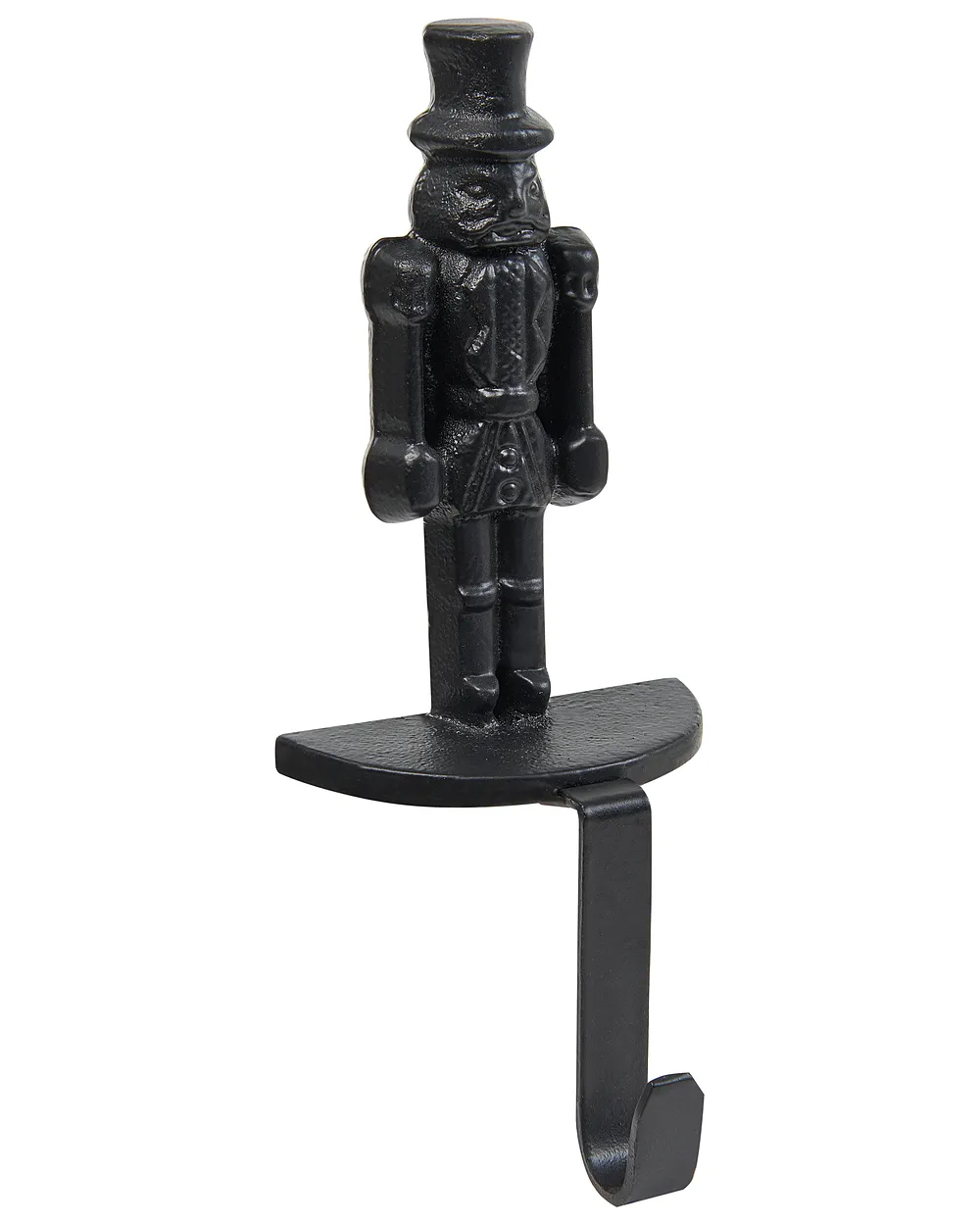 Set of 3 Christmas Stocking Holders KAJAANI 22 cm Nutcracker Black_1010895