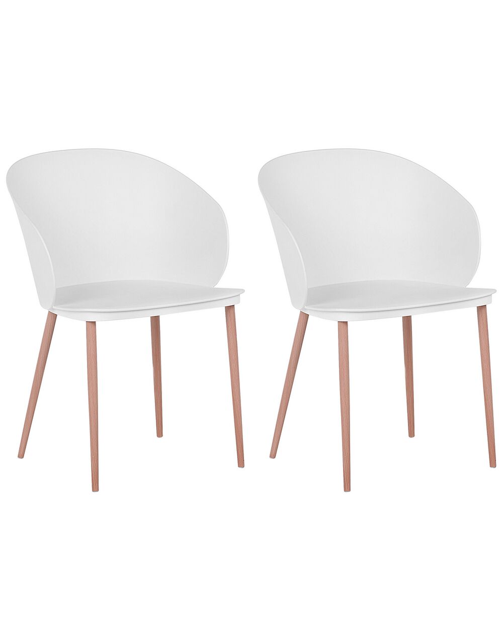 Set van 2 eetkamerstoelen BLAYKEE Wit