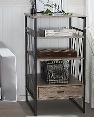 Regal mit 3 Ebenen KEENE 101 cm Taupe_1177354