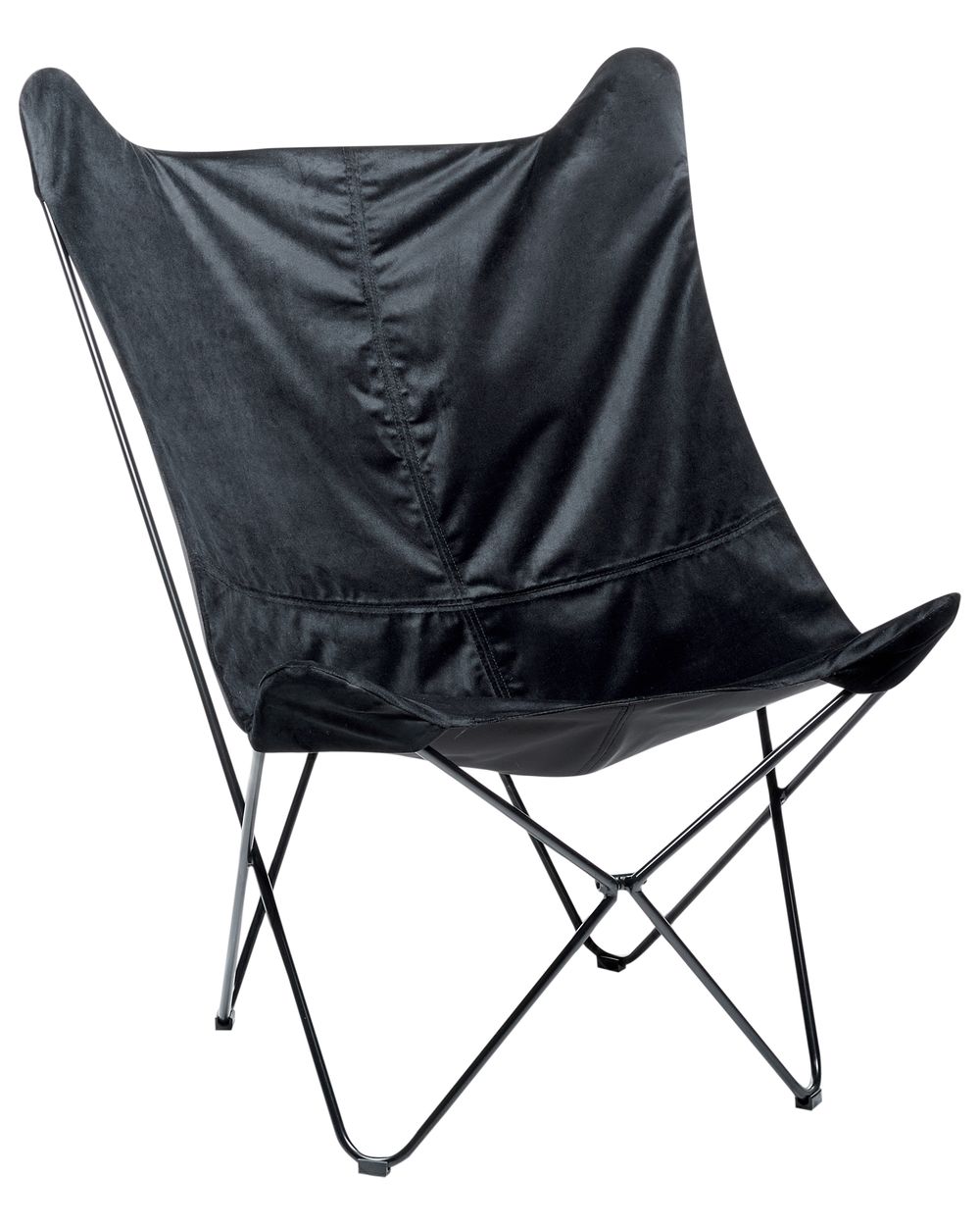 Fauteuil NYBRO Fluweel Zwart