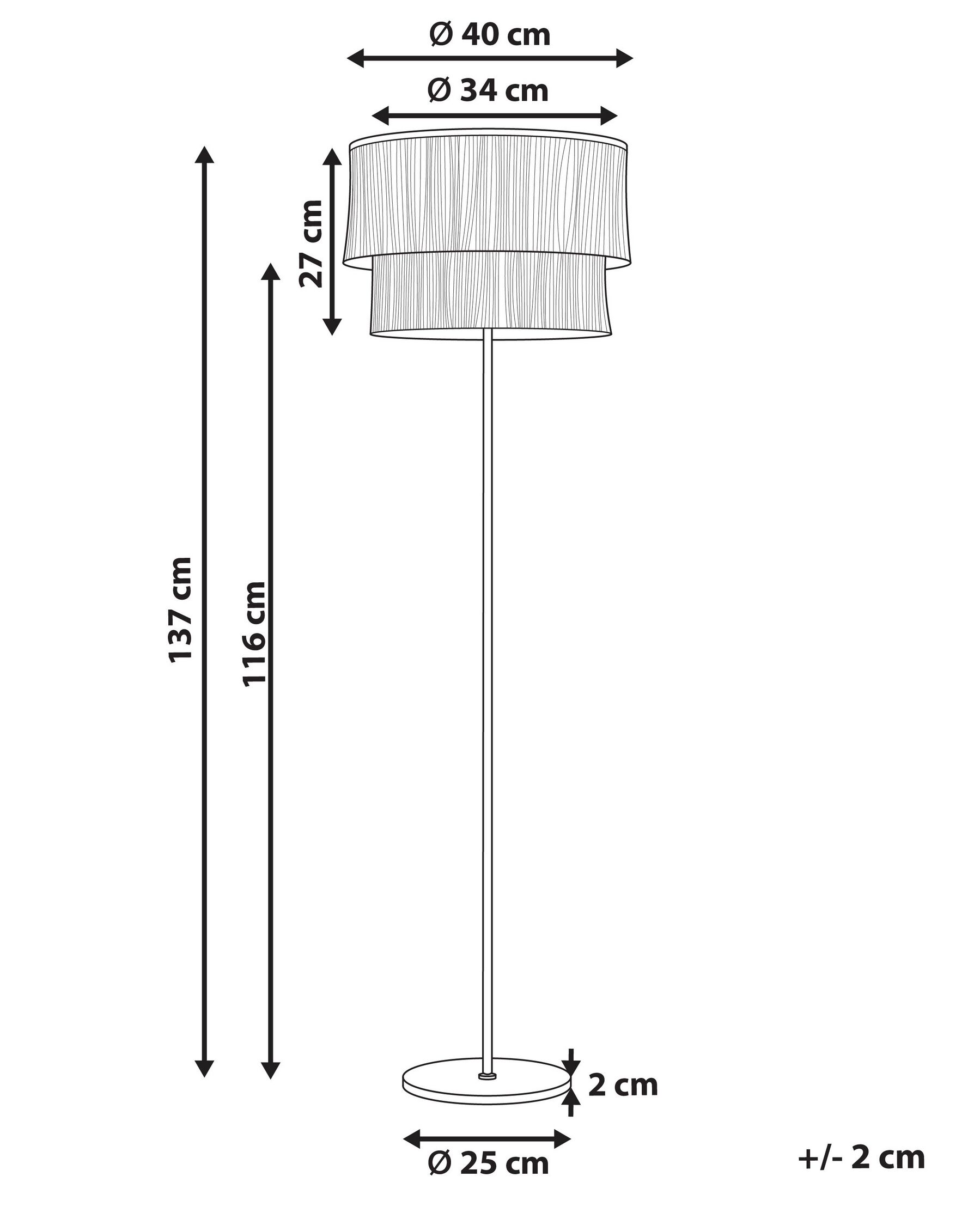 Stehlampe PERISTERI Metall Braun_897198