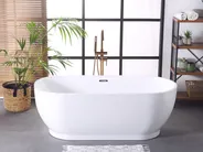 Freistehende Badewanne LEVERA 170 x 78 cm Weiß_765332