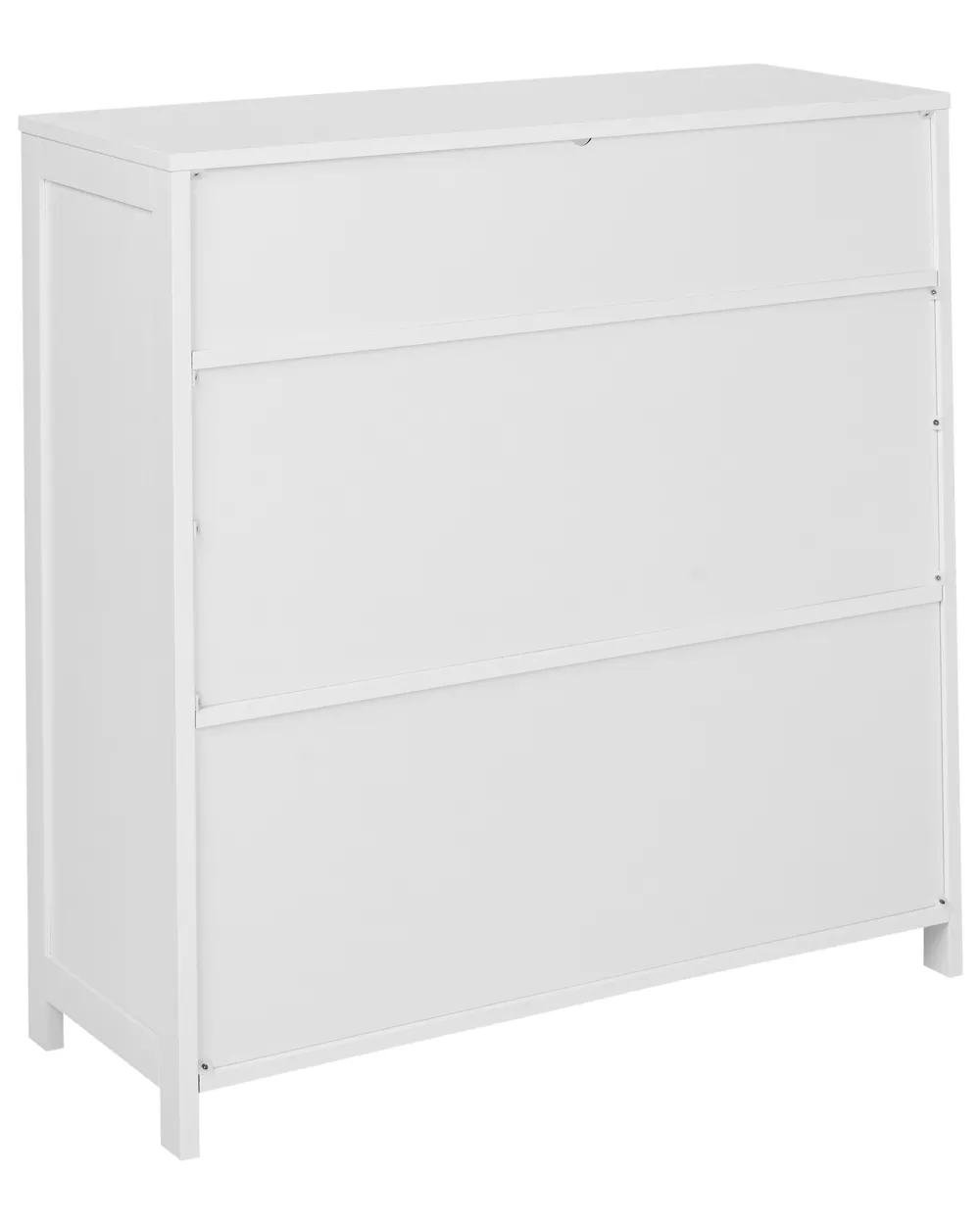 Glass Display Sideboard CRABTREE 86 cm White_996549