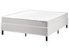 Boxspringbett ohne Kopfteil Stoff COUNTESS 140 x 200 cm Hellgrau