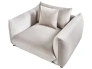 Sofa Set 5-Sitzer LUVOS Samtstoff Taupe_971969
