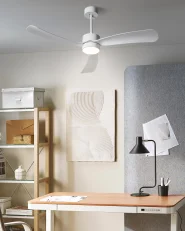 Deckenventilator mit Licht PRASLIN mit Fernbedienung LED Weiß_1032192