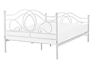 Bed Metal LYRA 140 x 200 cm (EU Double) White_817948