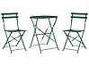 Bistro Set klappbar FIORI Metall Dunkelgrün